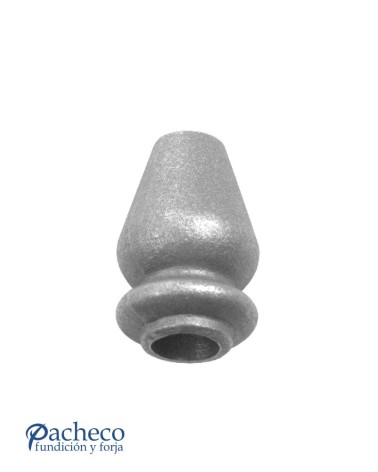 Macolla de Forja en forma de Pera con Anillo Inferior para Redondo 20-16 mm