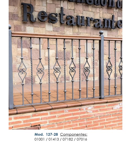 Macolla de Forja Simple Cuadrada para Cuadrado 14-16-20 mm