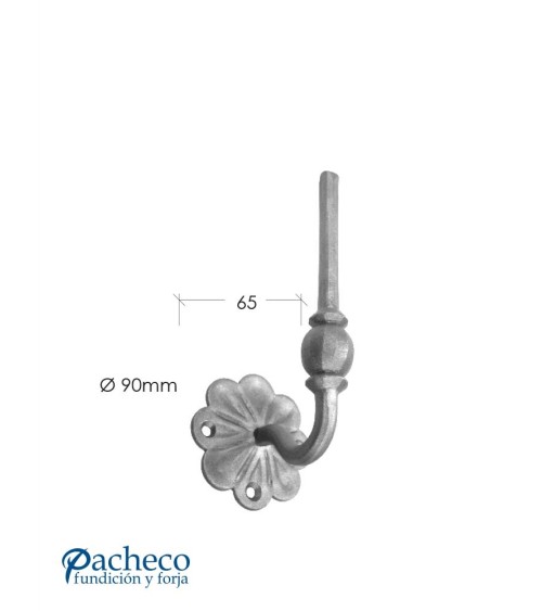 Soporte para Escalera con Base de Flor Redondo 12 mm