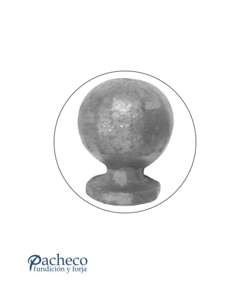 Remate de Forja de Bola con Base Redonda 20-40-45-50 mm