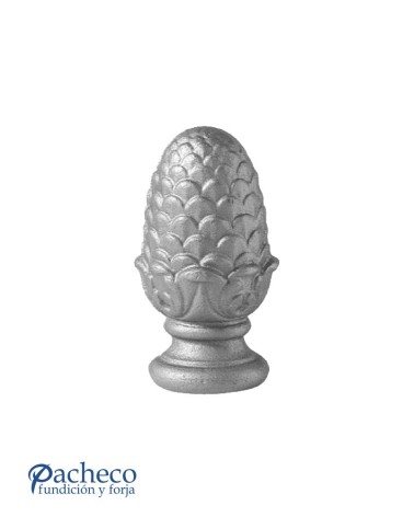 Remate de Forja de Piña con Base Redonda 25-55-70 mm