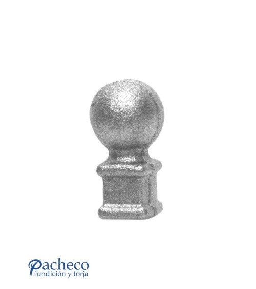 Remate de Forja de Bola con Base Cuadrada 25 mm