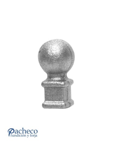 Remate de Forja de Bola con Base Cuadrada 25 mm