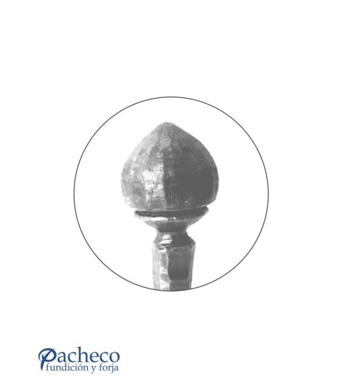 Remate de Forja con Base cuadrada 25 mm