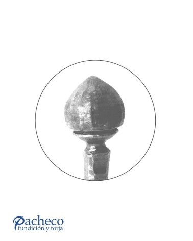 Remate de Forja con Base cuadrada 25 mm