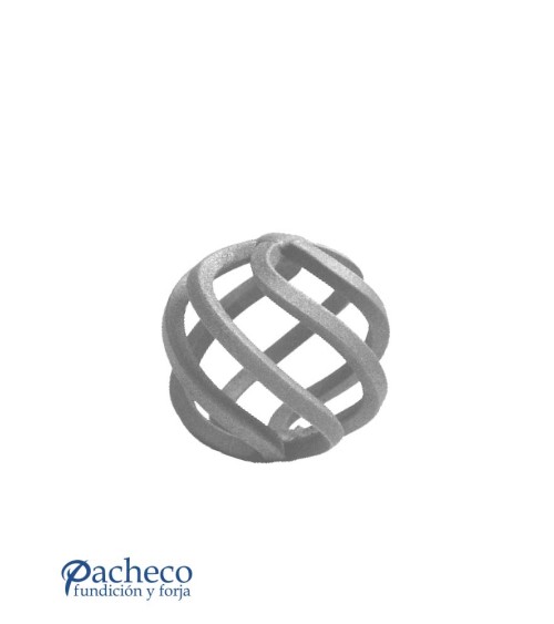 Remate de Forja de Bola 70x70 mm