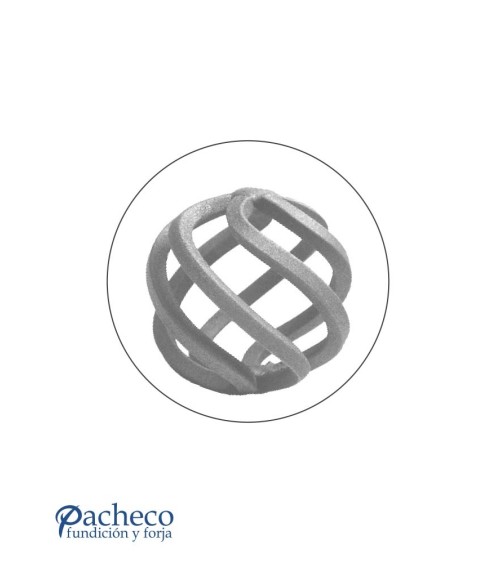 Remate de Forja de Bola 70x70 mm