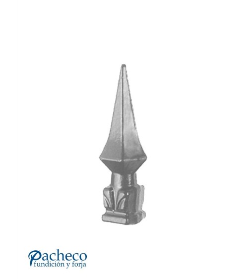 Lanza de Forja de Punta con Base Cuadrada 25 mm