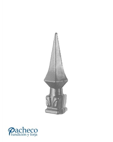 Lanza de Forja de Punta con Base Cuadrada 25 mm