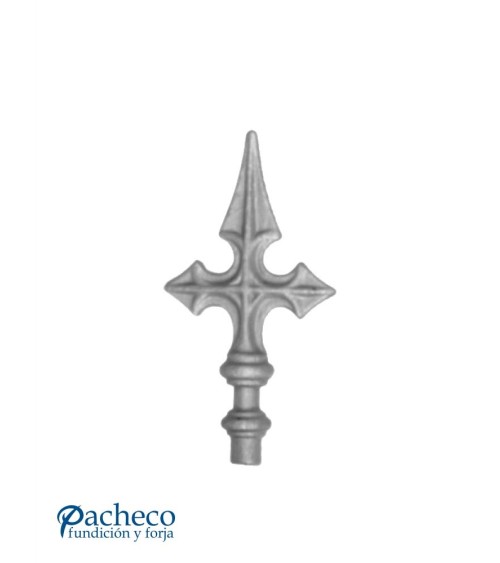 Lanza de Forja en Cruz con Base Redonda 16 mm