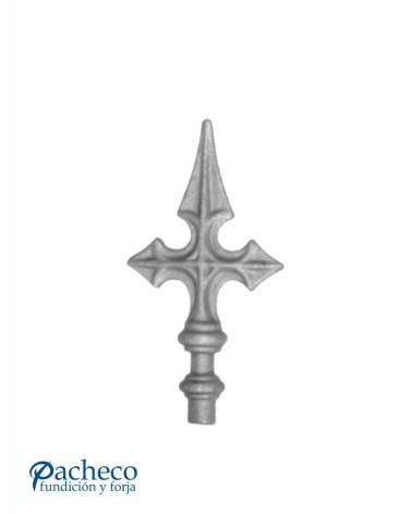 Lanza de Forja en Cruz con Base Redonda 16 mm