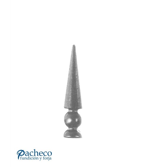Lanza de Forja de Punta con Base Redonda 30 mm