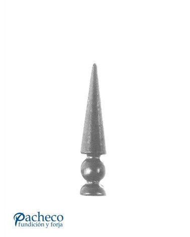 Lanza de Forja de Punta con Base Redonda 30 mm