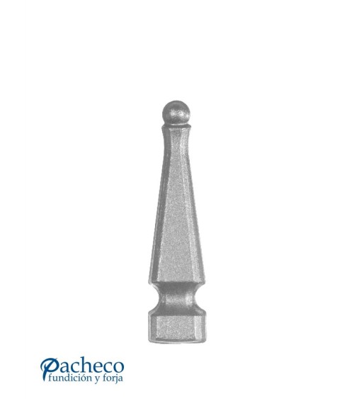 Lanza de Forja de Pirámide con Punta Redonda con Base Cuadrada 20-32-40 mm