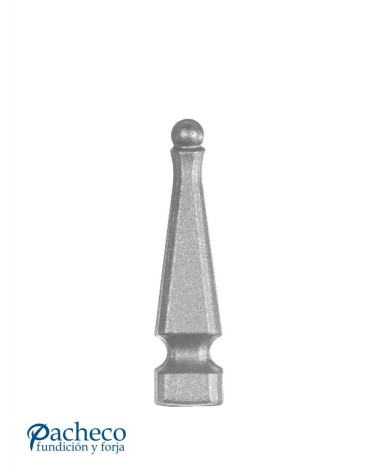 Lanza de Forja de Pirámide con Punta Redonda con Base Cuadrada 20-32-40 mm