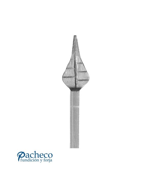 Lanza de Forja de Hoja con Base Cuadrada 20 mm