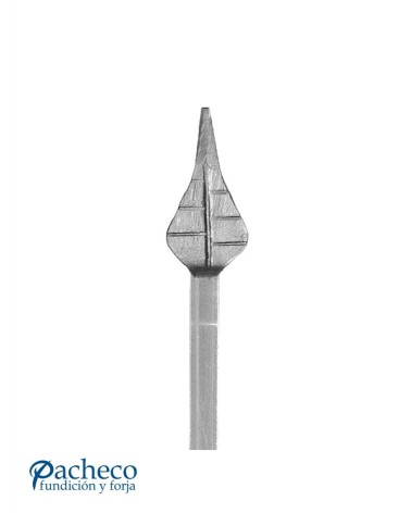 Lanza de Forja de Hoja con Base Cuadrada 20 mm