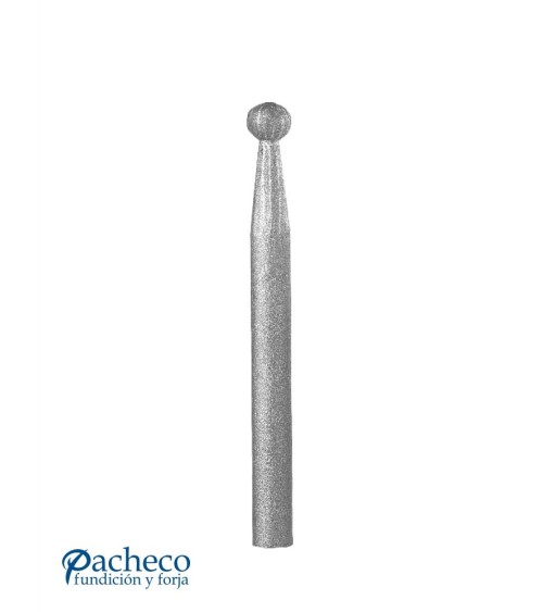 Lanza de Forja con Punta Redonda con Base Redonda 14-16 mm