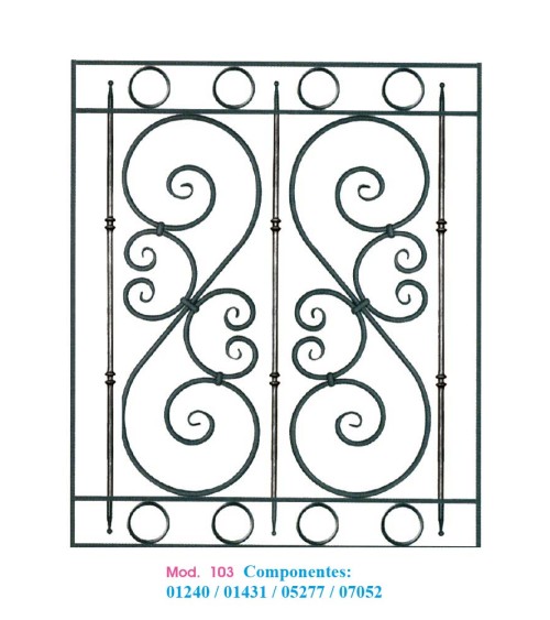 Lanza de Forja con Punta Redonda con Base Redonda 14-16 mm