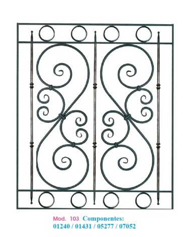 Lanza de Forja con Punta Redonda con Base Redonda 14-16 mm