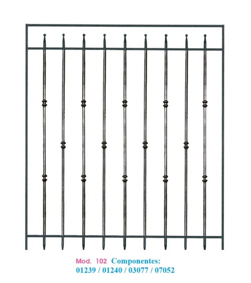 Lanza de Forja con Punta Redonda con Base Redonda 14-16 mm