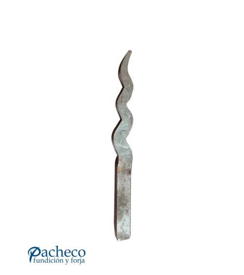 Lanza de Forja con Punta en Ondas con Base Cuadrada 14-16 mm
