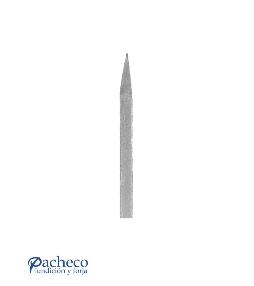 Lanza de Forja con Punta Afilada con Base Cuadrada 14-16-20 mm