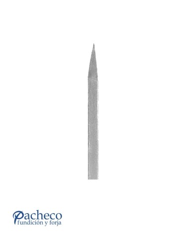 Lanza de Forja con Punta Afilada con Base Cuadrada 14-16-20 mm