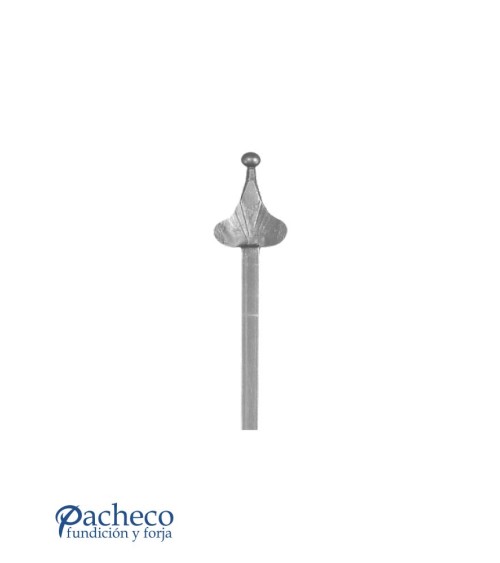 Lanza de Forja con Punta Redonda con Base Cuadrada 16 mm