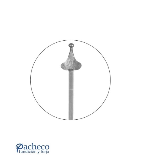 Lanza de Forja con Punta Redonda con Base Cuadrada 16 mm