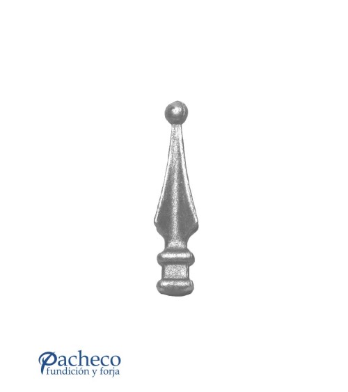 Lanza de Forja con Punta Redonda con Base Cuadrada 32-40 mm