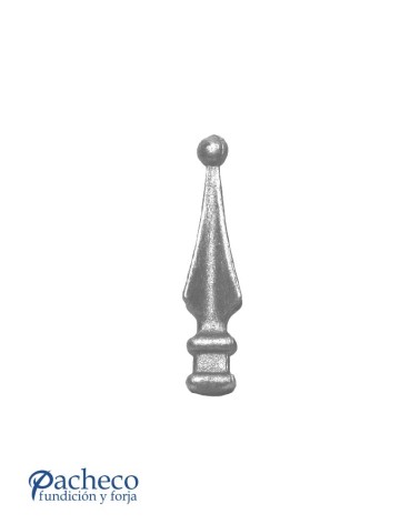 Lanza de Forja con Punta Redonda con Base Cuadrada 32-40 mm