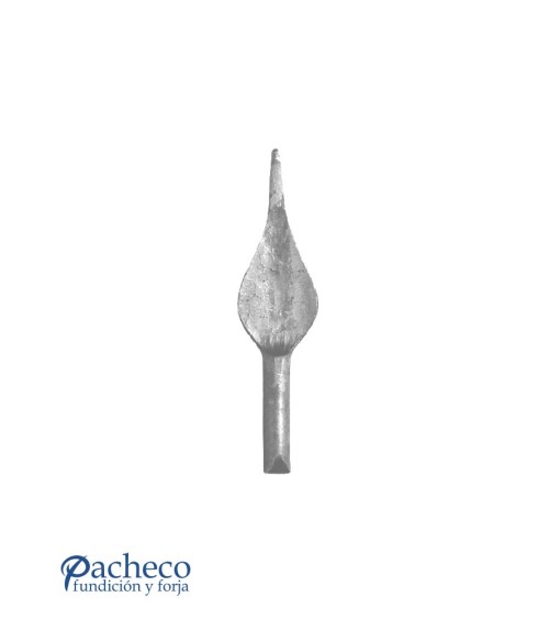 Lanza de Forja de Hoja Chafada con Base Redonda 14-16-20 mm