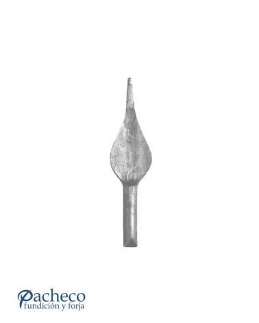 Lanza de Forja de Hoja Chafada con Base Redonda 14-16-20 mm