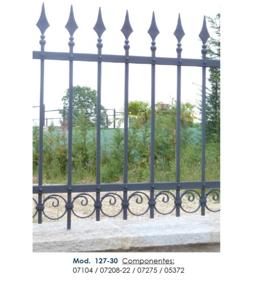 Lanza de Forja de Punta con Base Redonda 35 mm