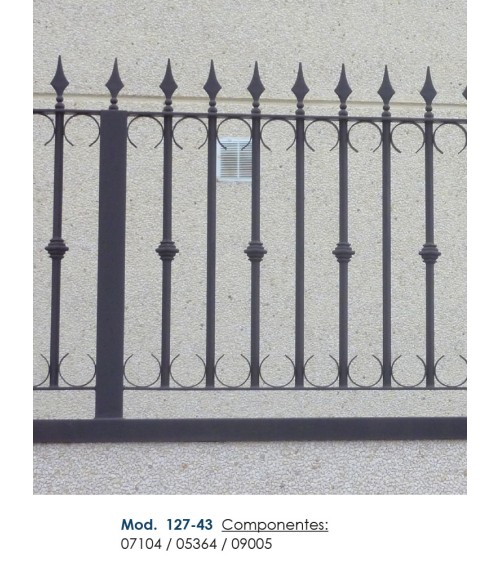 Lanza de Forja de Punta con Base Redonda 35 mm