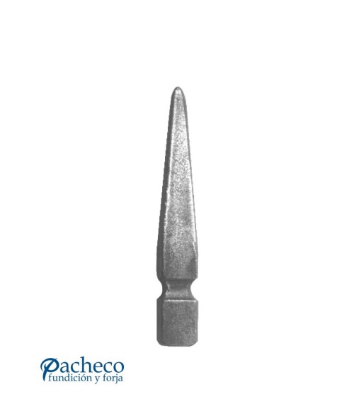 Lanza de Hierro Forjado de Punta con Base Cuadrada 25 mm