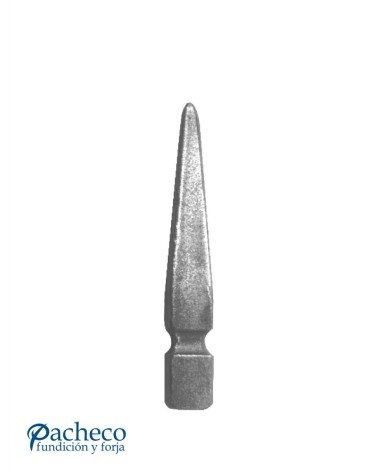 Lanza de Hierro Forjado de Punta con Base Cuadrada 25 mm