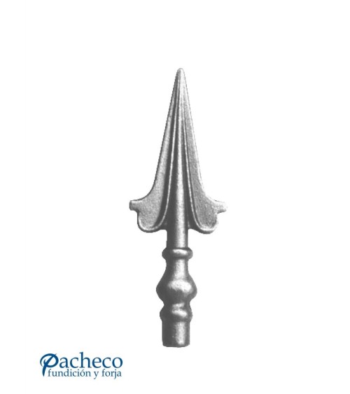 Lanza de Forja de Punta con Base Redonda 16 mm