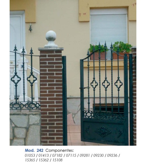 Lanza de Forja en Punta con Base Redonda 16-12 mm