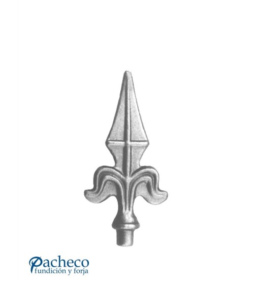 Lanza de Forja en Punta con Base Redonda 16-12 mm