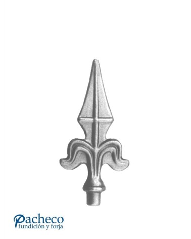 Lanza de Forja en Punta con Base Redonda 16-12 mm