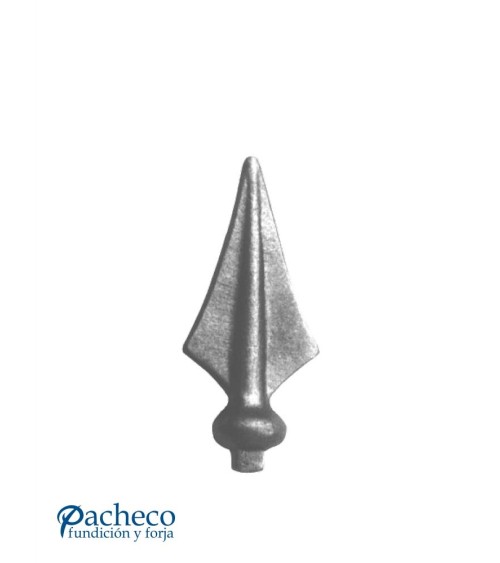 Lanza de Forja en Punta con Base Cuadrada 15mm