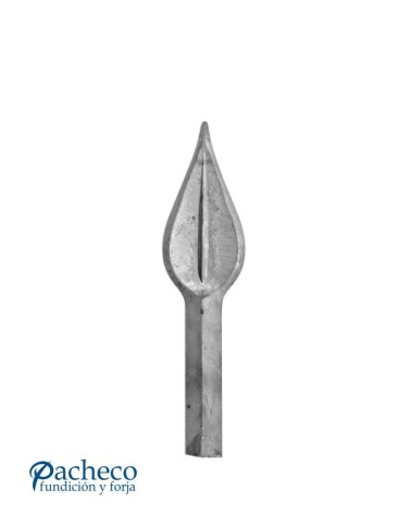Lanza de Forja de Hoja con Base Cuadrada 16 mm