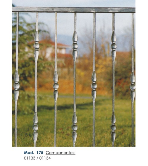 Balaustre Forjado Lágrima Cuadrado 14 mm