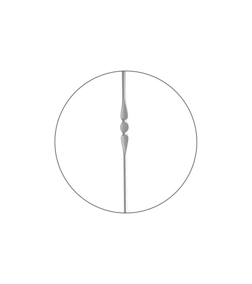 Balaustre Forjado Doble Lágrima Redondo 14 mm