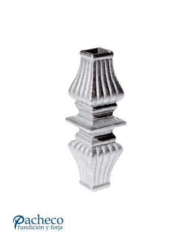 Macolla de Hierro Fundido Simétrica Estampada para Cuadrado 16 - 20 mm