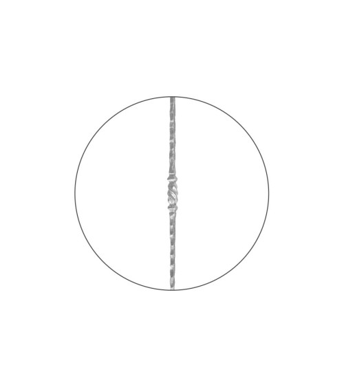 Balaustre Forjado Martillado Rizo Central Cuadrado 14 mm