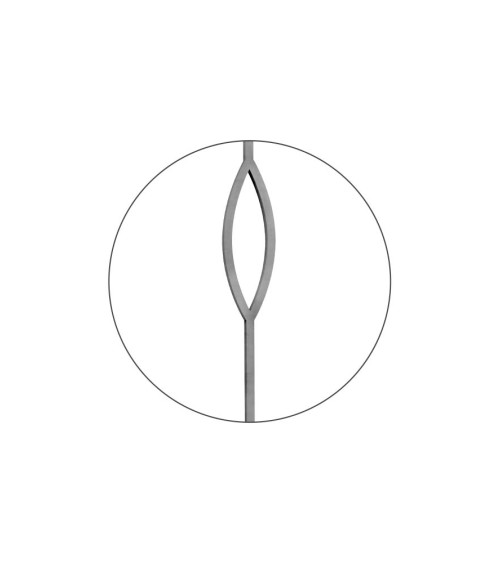 Balaustre Forjado Ojo Doble Cuadrado 14-16 mm