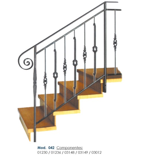 Balaustre Forjado Nudo Central Entrelazado Redondo 12 mm